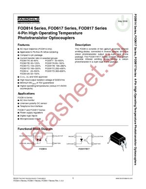 FOD617B3SD datasheet  